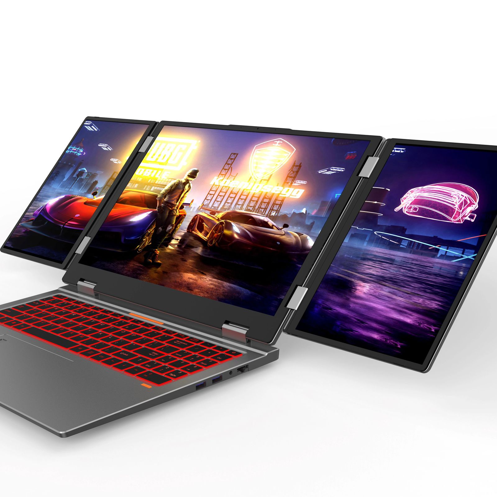16 Inch Dual 10.5 Inch 3 Monitor Laptop, Core i7 1260P Twelve, Iris Xe Graphics, 16GB RAM, 1 TB SSD - Image 2