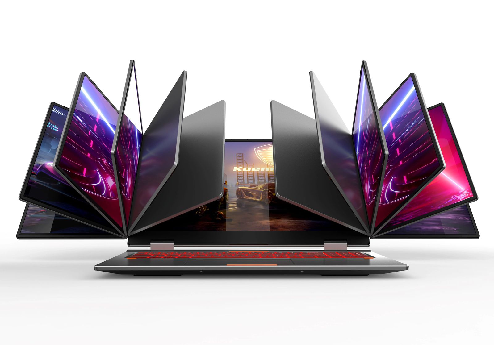 16 Inch Dual 10.5 Inch 3 Monitor Laptop, Core i7 1260P Twelve, Iris Xe Graphics, 16GB RAM, 1 TB SSD - Image 3