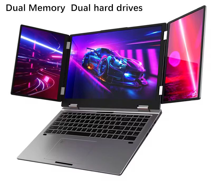 16 Inch Dual 10.5 Inch 3 Monitor Laptop, Core i7 1260P Twelve, Iris Xe Graphics, 16GB RAM, 1 TB SSD - Image 4