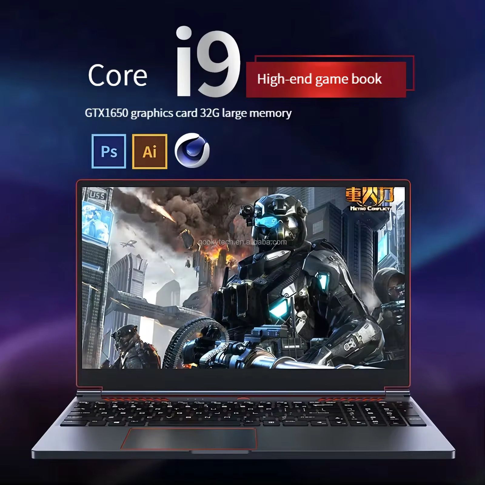 16 inch 144Hz E-sports screen, Intel Core i9-12900HK, RTX4050 6GB, 16 GB RAM 1TB SSD - Image 2